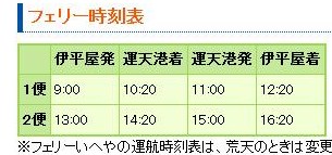 伊是名島時刻表