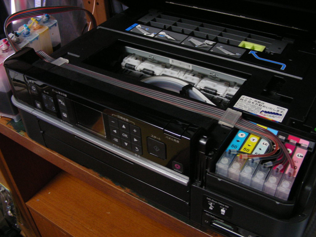 EPSON EP-801A 改 プリンタインク連続供給